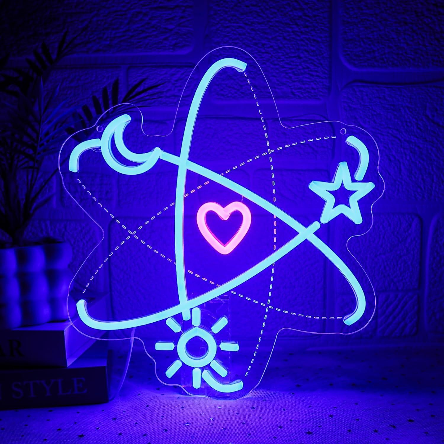 Party Games Lab - Letrero de Neón Atómico con Luces