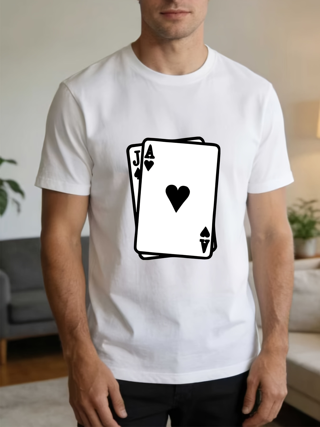 Party Games Jack - Camiseta con estampado de póquer Jack