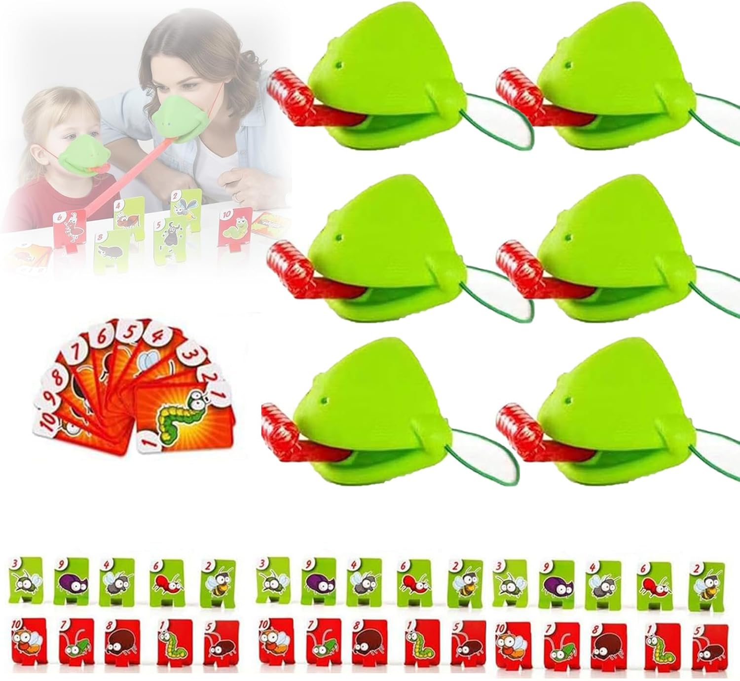 Party Games Easter For Kids - Juego de 6 disparos de lengua
