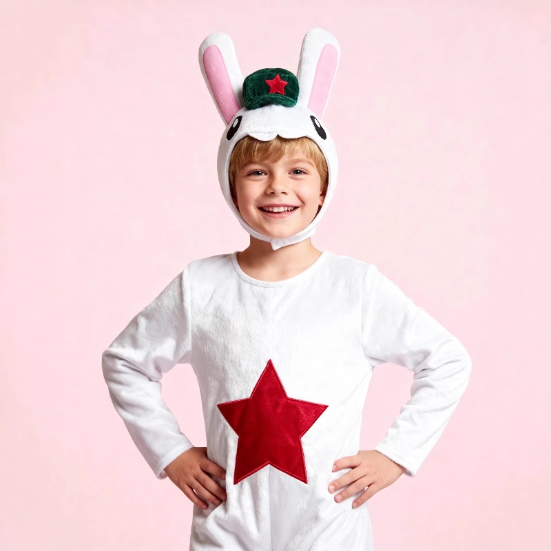 Party Games Easter For Kids - Disfraz de Pascua blanco para niños
