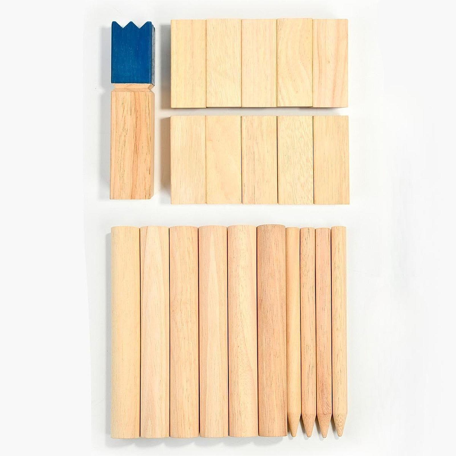 Kubb Game Yard - Juego de Kubb de Madera para