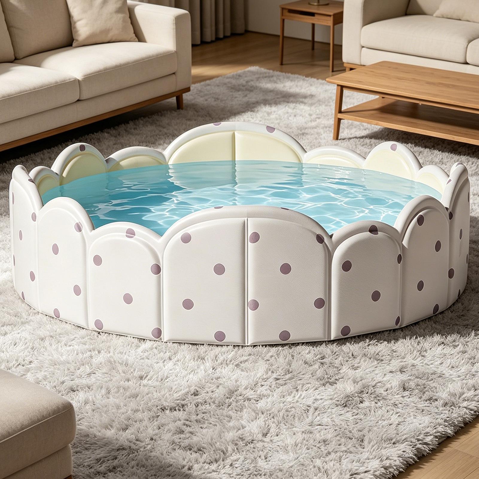 Kubb Game Yard - Piscina Plegable para Mascotas, Bañera Portátil