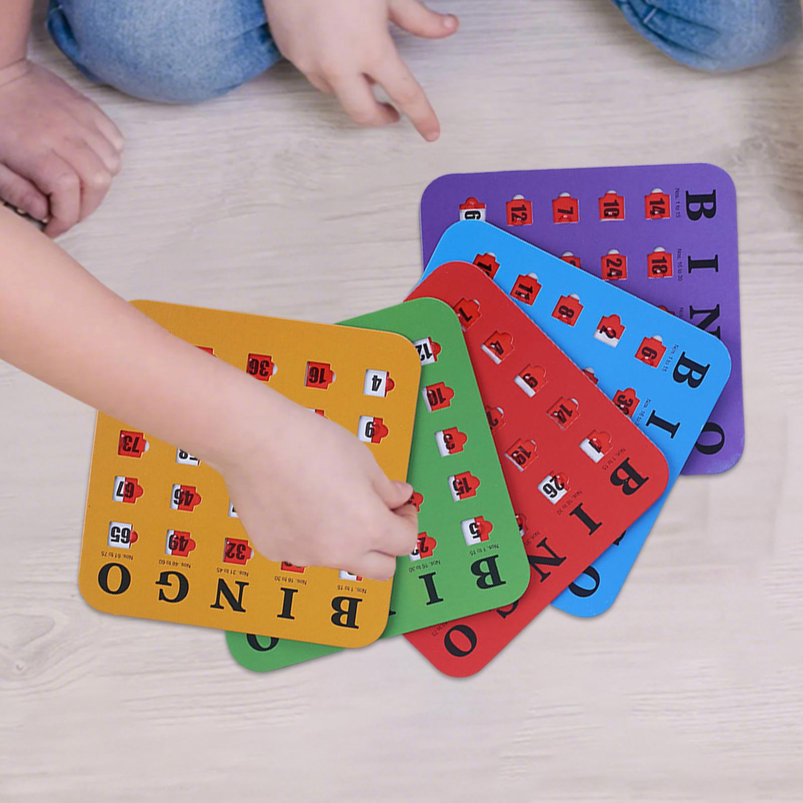 5 tarjetas de juego de bingo d - Party Games Cards reseña y precio