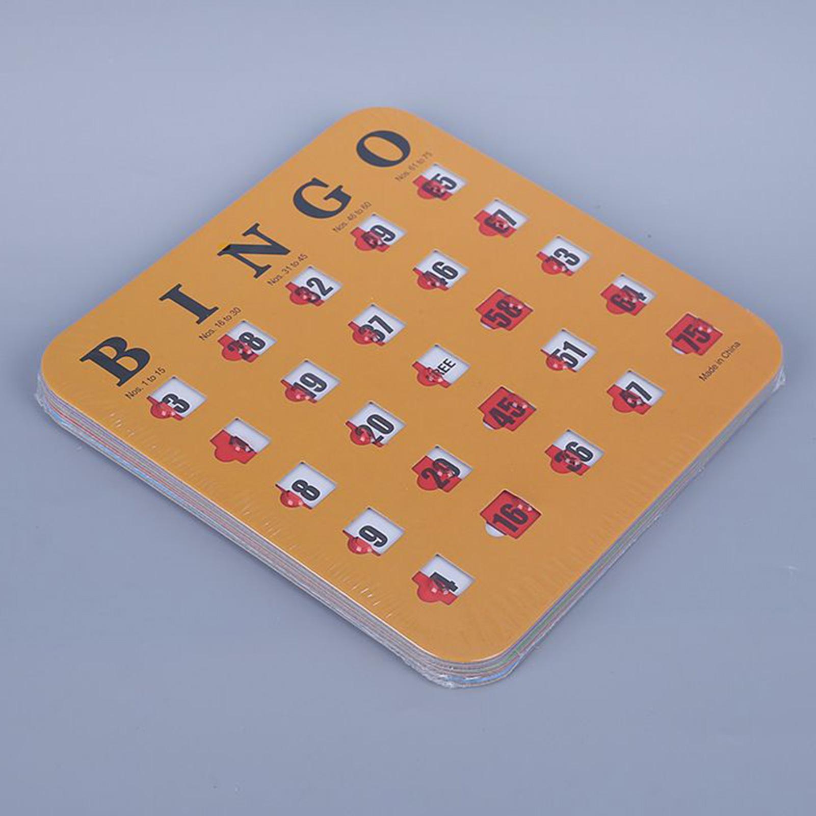 5 tarjetas de juego de bingo d - Party Games Cards reseña y precio